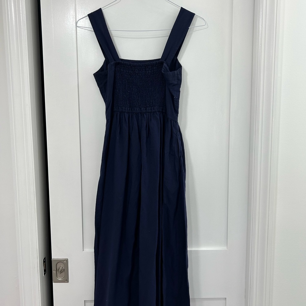 Navy Blue Sleeveless  Dress